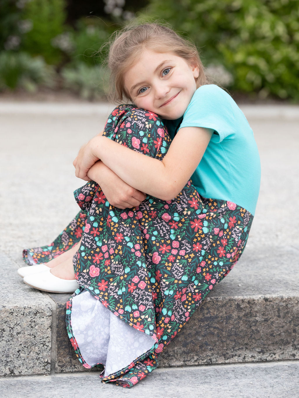 Hail Mary Floral Dress in Red